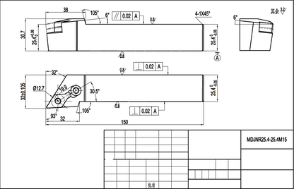 DNMG HOLDER MDJNL25.4-25.4M15